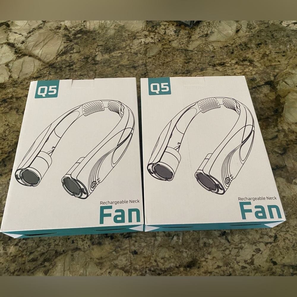 Q5 Portable Neck Fan with Adjustable Speeds- Set of 2